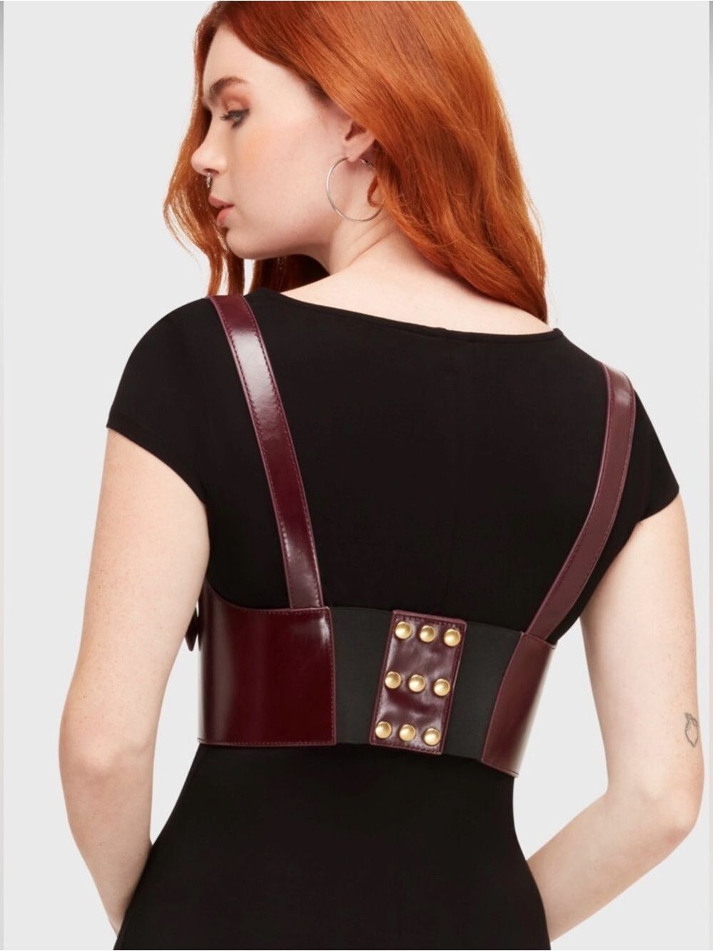 KILLSTAR Burgundy Phantoms Embrace Harness Corset NWT M/L XL/2XL - Picture 5 of 6